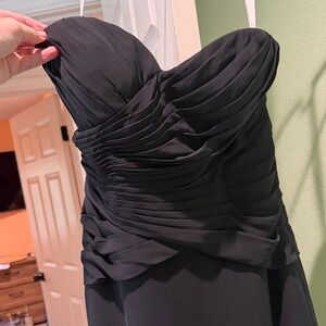 Elegant Black Strapless Dress